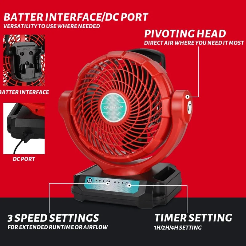 Milwaukee için Akülü Fan 18V L - Power Tools Construction incelemesi ve fiyatı