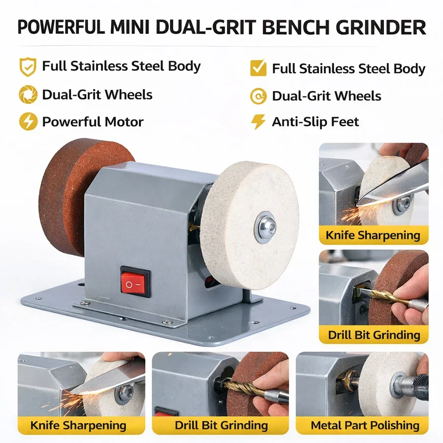 Mini Elektrikli Tezgah Taşlama - Power Tools Grinder incelemesi ve fiyatı