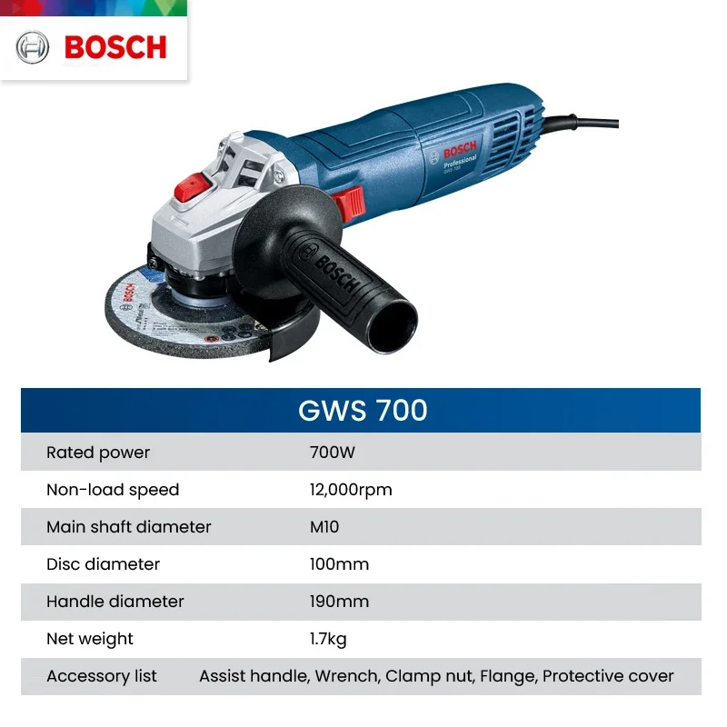 Bosch GWS700 Elektrikli Açılı  - Power Tools Grinder incelemesi ve fiyatı